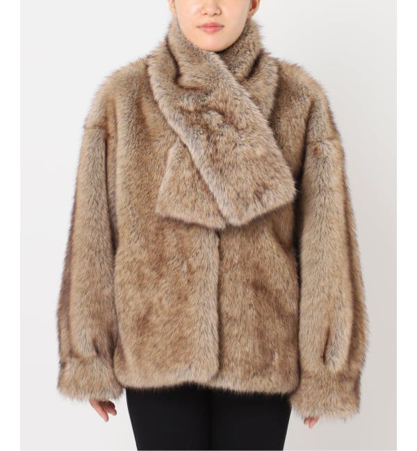 U by SPICK&SPAN「HAVELESS/ハブレス BLAIR FAUX FUR JACKET(マフラー付き)」|その他|