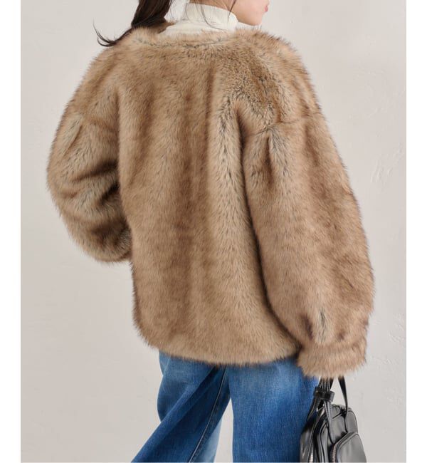 U by SPICK&SPAN「HAVELESS/ハブレス BLAIR FAUX FUR JACKET(マフラー付き)」|その他|