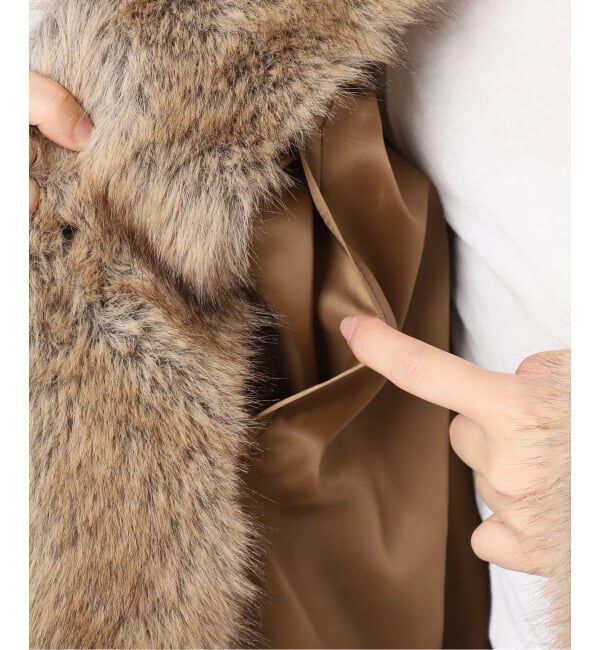 U by SPICK&SPAN「HAVELESS/ハブレス BLAIR FAUX FUR JACKET(マフラー付き)」|その他|