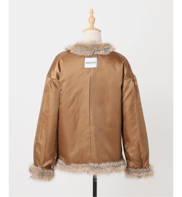 U by SPICK&SPAN「HAVELESS/ハブレス BLAIR FAUX FUR JACKET(マフラー付き)」|その他|