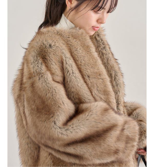 U by SPICK&SPAN「HAVELESS/ハブレス BLAIR FAUX FUR JACKET(マフラー付き)」|その他|