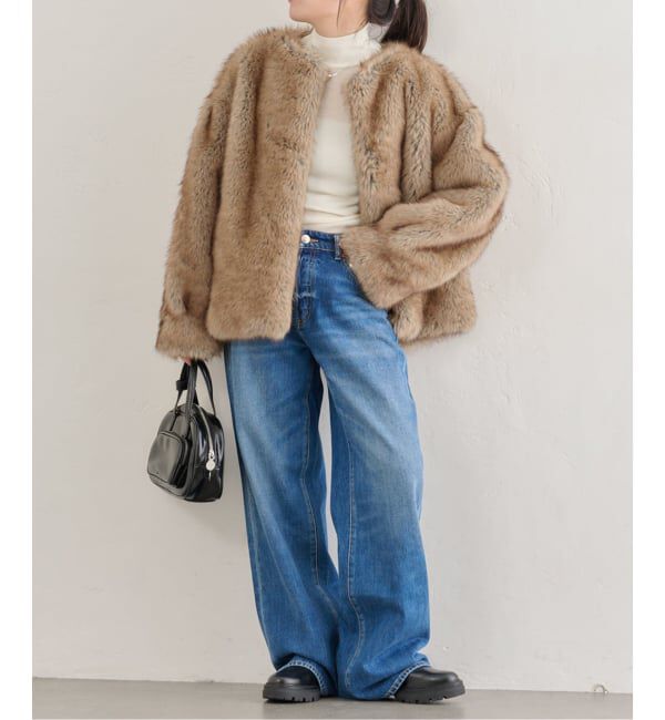 U by SPICK&SPAN「HAVELESS/ハブレス BLAIR FAUX FUR JACKET(マフラー付き)」|その他|