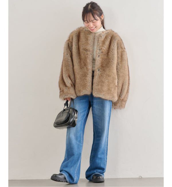 U by SPICK&SPAN「HAVELESS/ハブレス BLAIR FAUX FUR JACKET(マフラー付き)」|その他|