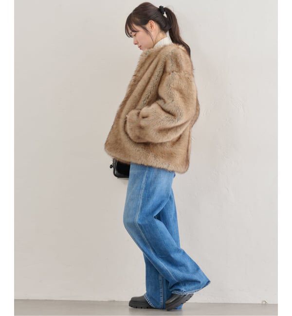 U by SPICK&SPAN「HAVELESS/ハブレス BLAIR FAUX FUR JACKET(マフラー付き)」|その他|