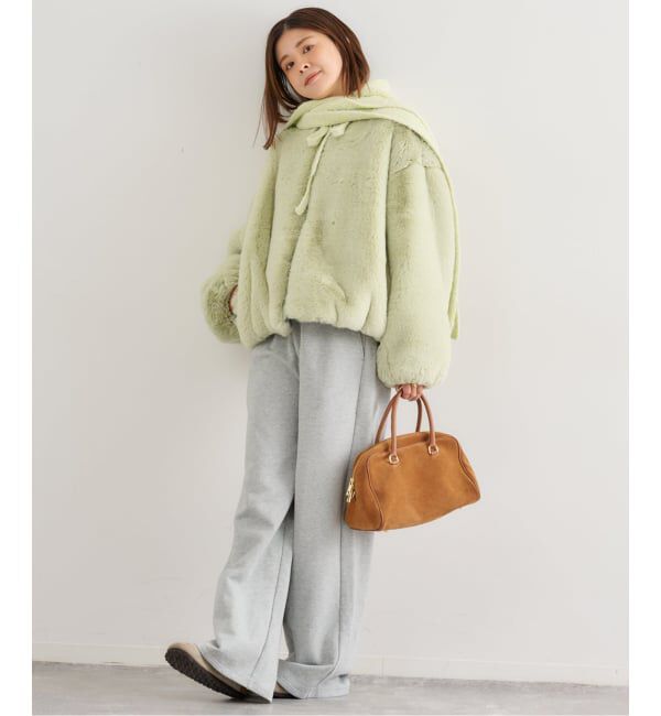 U by SPICK&SPAN「フェイクファージップブルゾン」|その他|