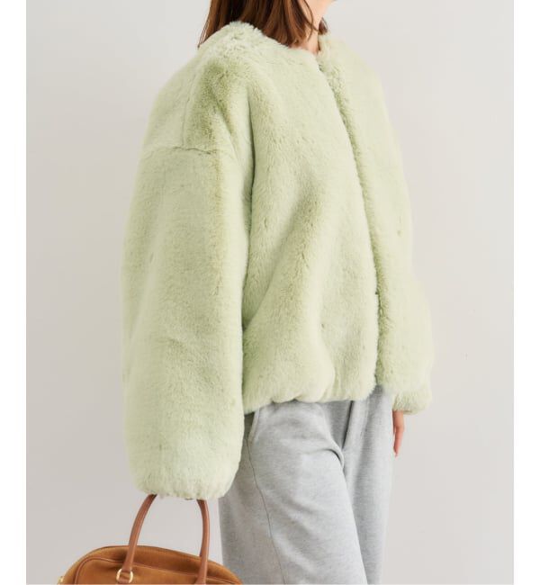 U by SPICK&SPAN「フェイクファージップブルゾン」|その他|