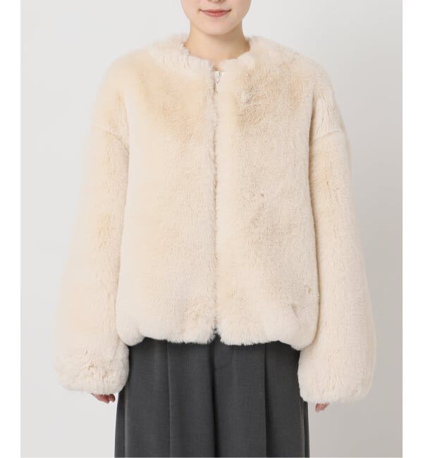 U by SPICK&SPAN「フェイクファージップブルゾン」|その他|