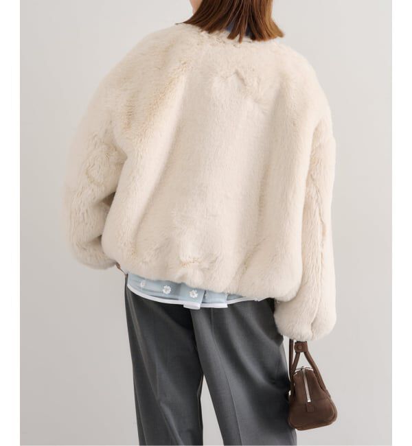 U by SPICK&SPAN「フェイクファージップブルゾン」|その他|