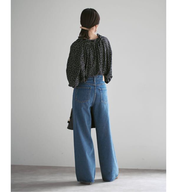 NOBLE「スタンドフリルボウタイブラウス」|シャツ・ブラウス|