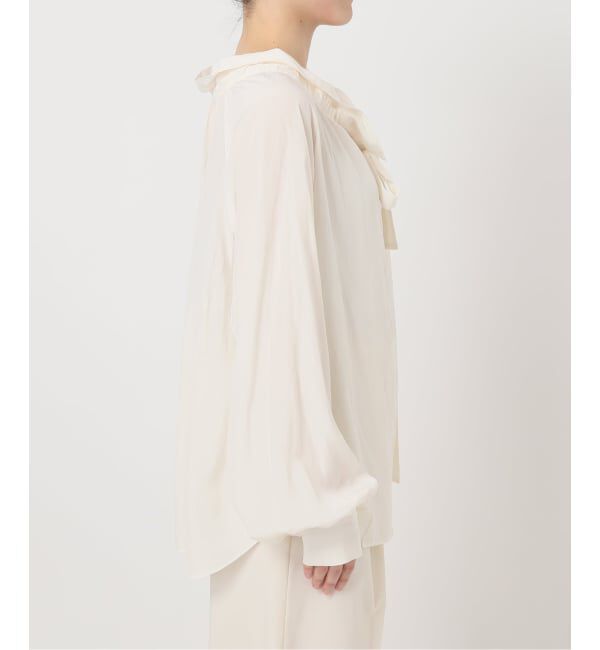 NOBLE「スタンドフリルボウタイブラウス」|シャツ・ブラウス|