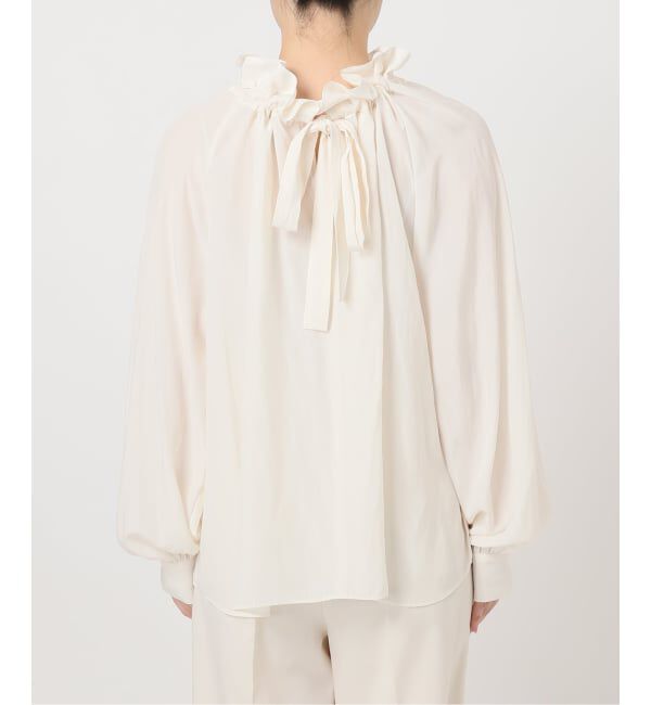 NOBLE「スタンドフリルボウタイブラウス」|シャツ・ブラウス|