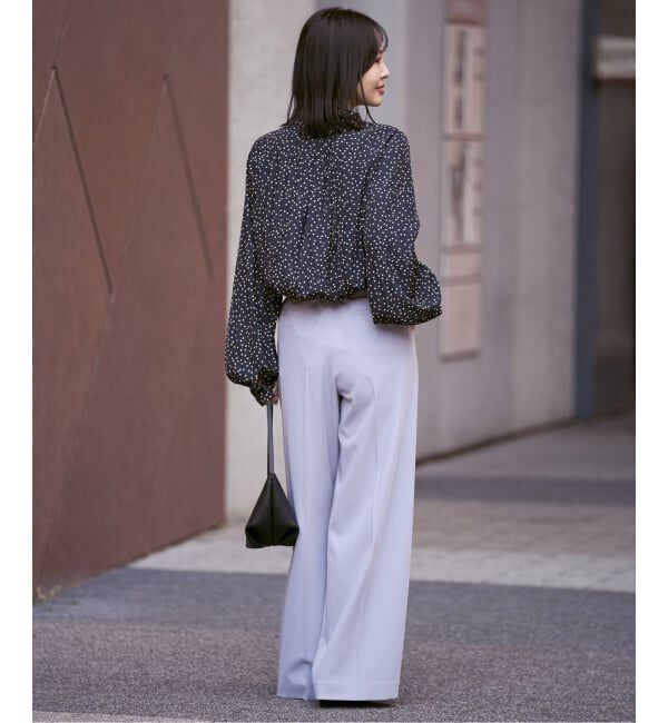 NOBLE「スタンドフリルボウタイブラウス」|シャツ・ブラウス|