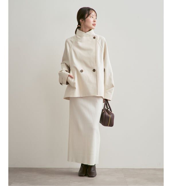 NOBLE「《追加予約》コットンダブルクロススタンドショートコート」|その他|