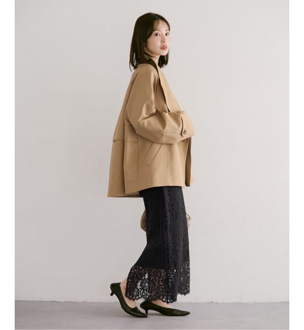 NOBLE「《追加予約》コットンダブルクロススタンドショートコート」|その他|