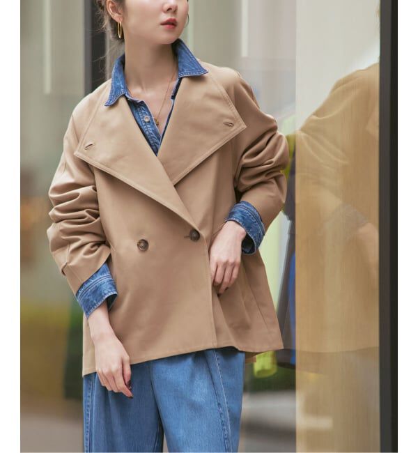 NOBLE「《追加予約》コットンダブルクロススタンドショートコート」|その他|