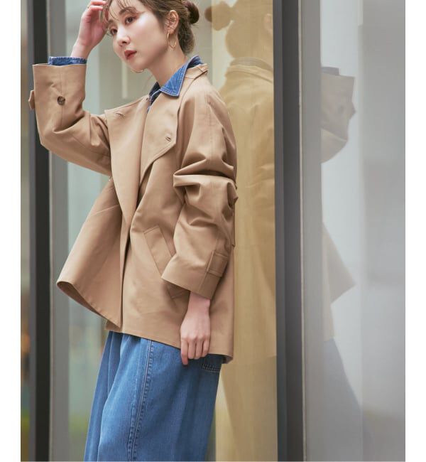 NOBLE「《追加予約》コットンダブルクロススタンドショートコート」|その他|