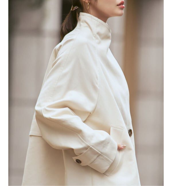 NOBLE「《追加予約》コットンダブルクロススタンドショートコート」|その他|