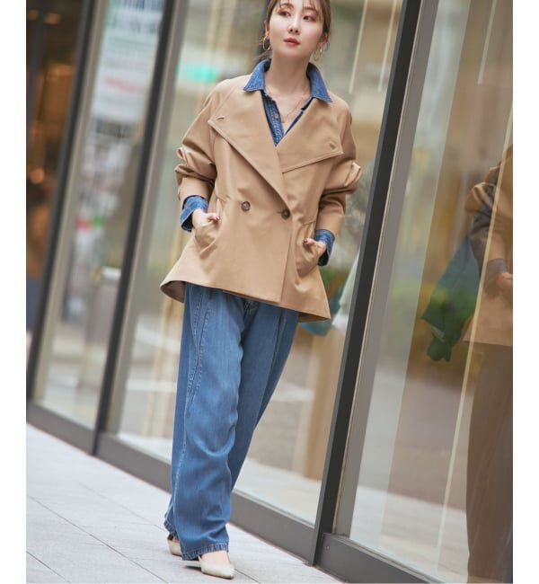 NOBLE「《追加予約》コットンダブルクロススタンドショートコート」|その他|