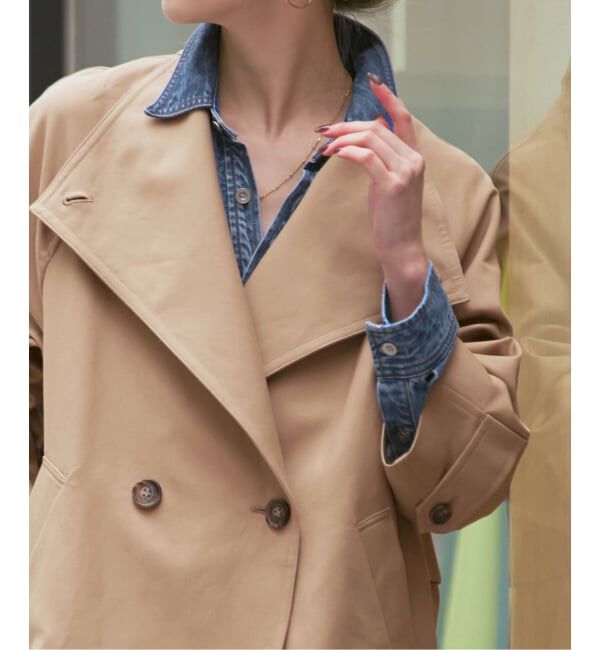 NOBLE「《追加予約》コットンダブルクロススタンドショートコート」|その他|