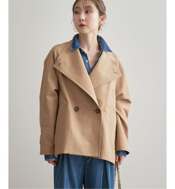 NOBLE「《追加予約》コットンダブルクロススタンドショートコート」|その他|