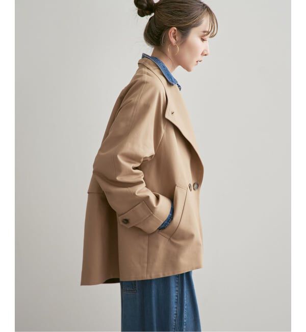 NOBLE「《追加予約》コットンダブルクロススタンドショートコート」|その他|