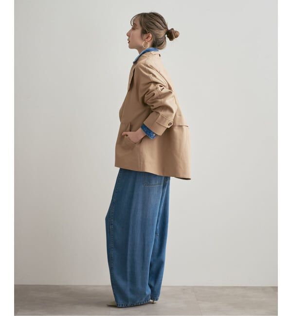 NOBLE「《追加予約》コットンダブルクロススタンドショートコート」|その他|