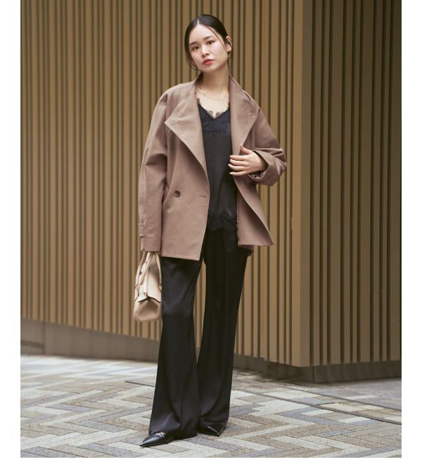 NOBLE「《追加予約》コットンダブルクロススタンドショートコート」|その他|