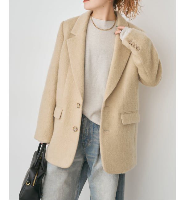 Spick and Span「モヘヤブレンド シャギージャケット」|その他|