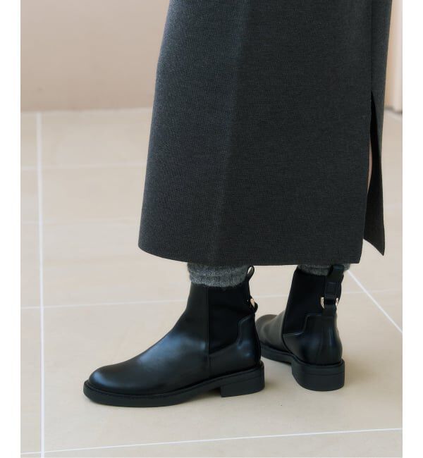  「モールドストレッチショートブーツ」|ショートブーツ|