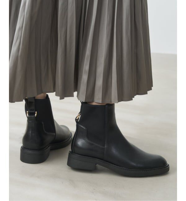  「モールドストレッチショートブーツ」|ショートブーツ|