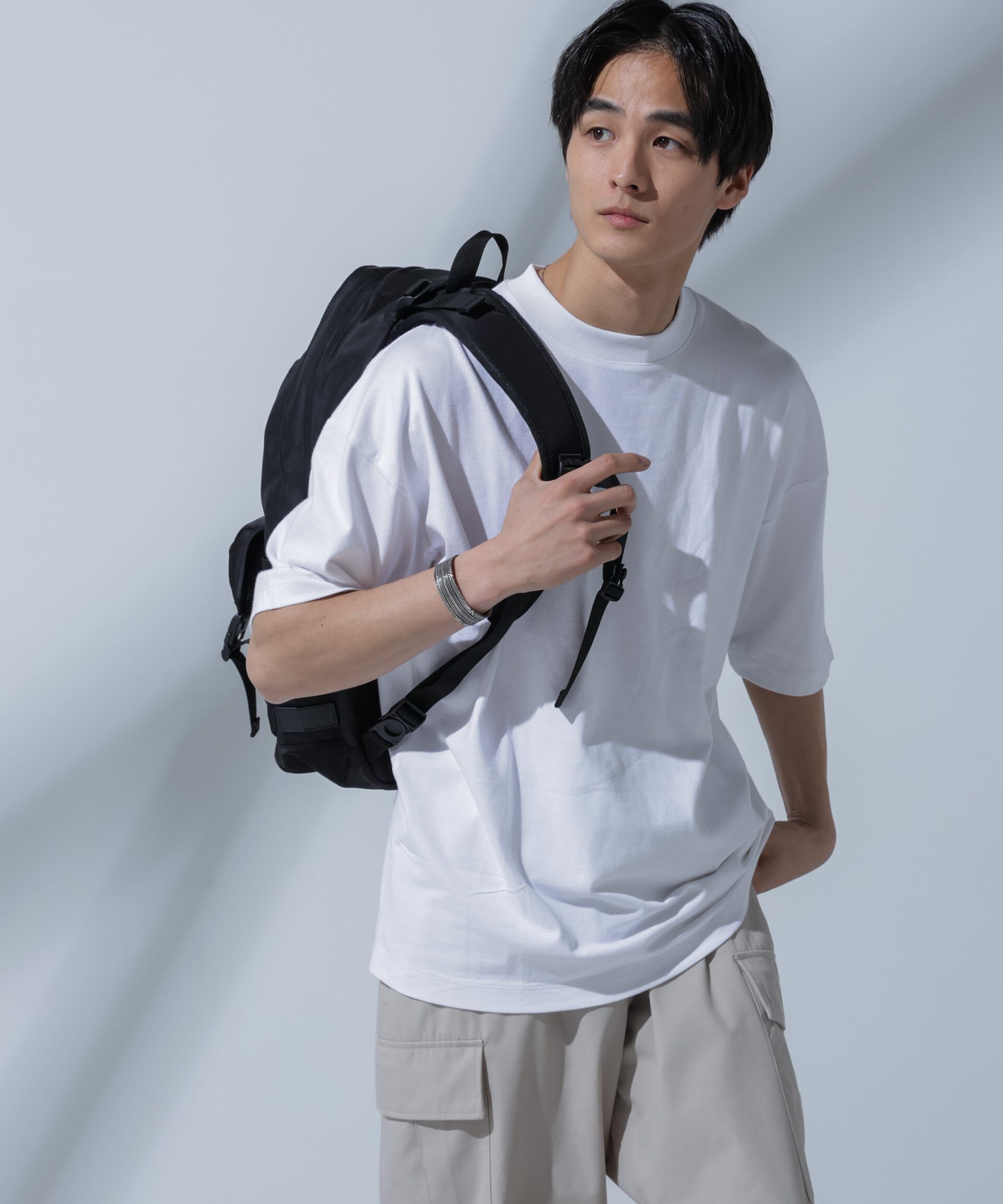 nano･universe「Anti Soaked(R)汗染み防止 クルーネックビッグT」|Tシャツ・カットソー|