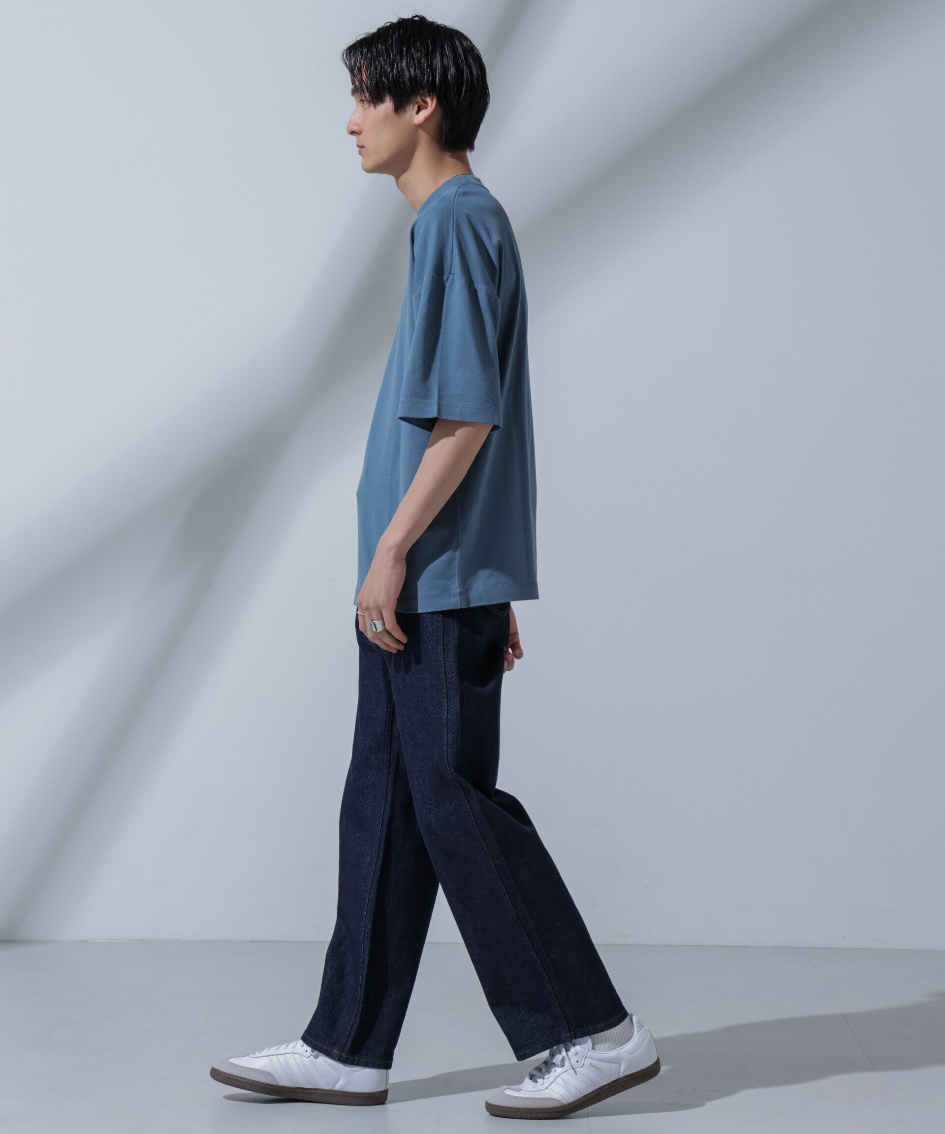 nano･universe「Anti Soaked(R)汗染み防止 クルーネックビッグT」|Tシャツ・カットソー|