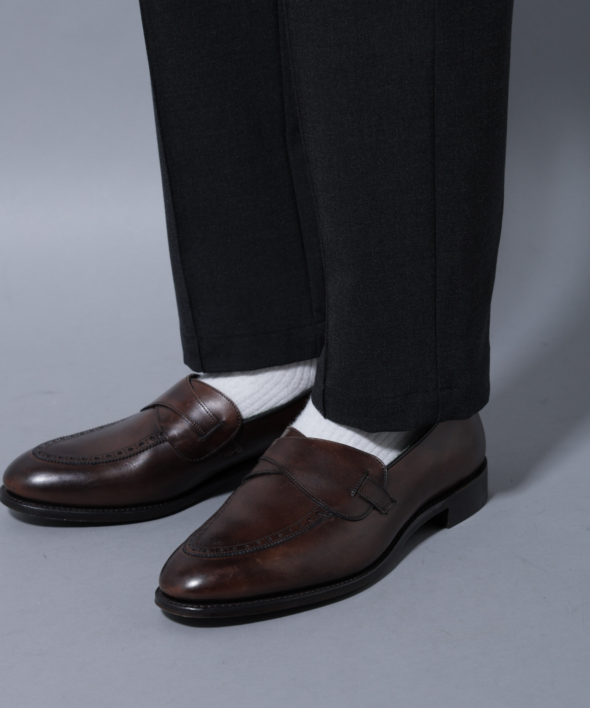 nano･universe「サイドリブストレッチイージーパンツ」|チノ|