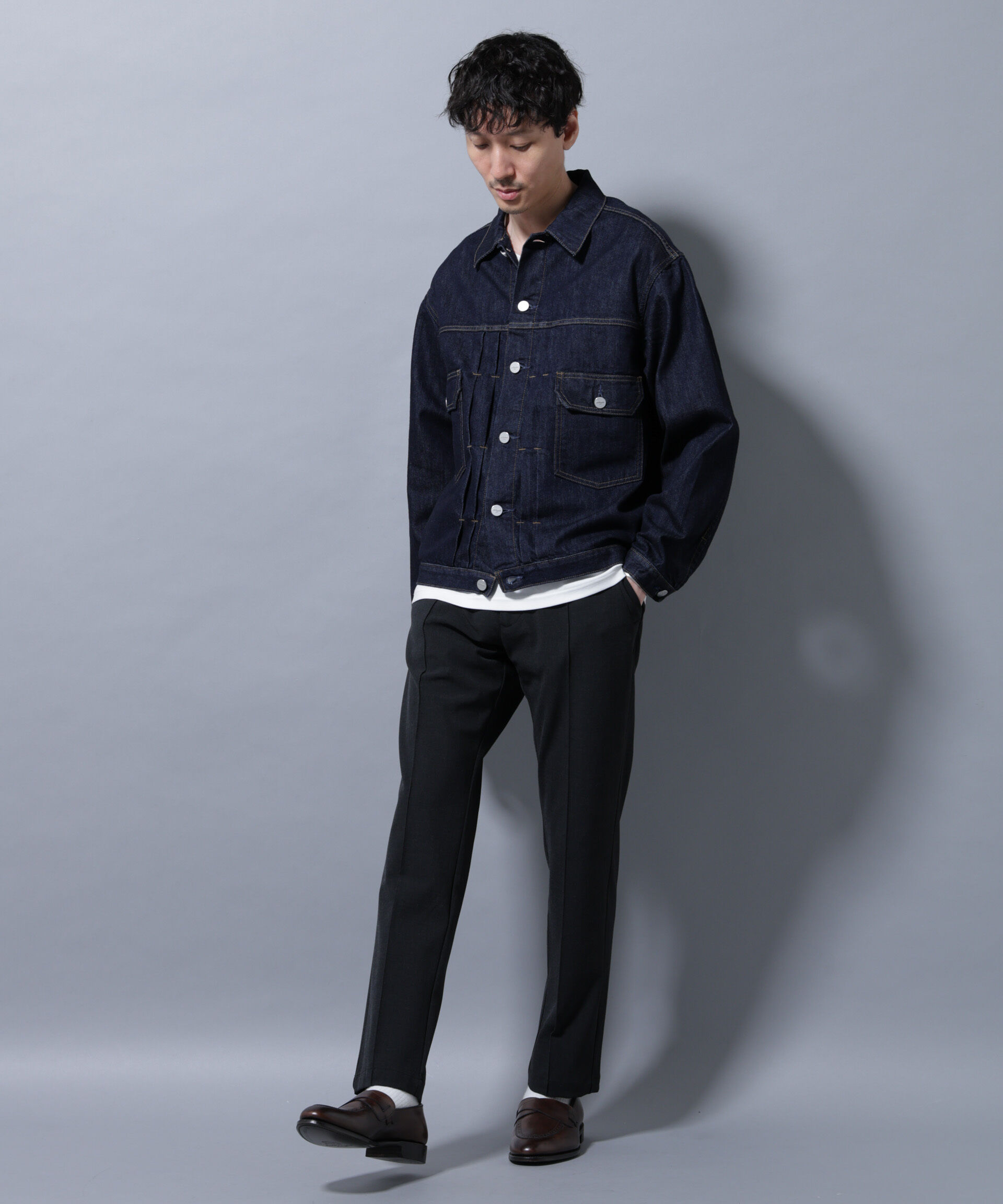 nano･universe「サイドリブストレッチイージーパンツ」|チノ|