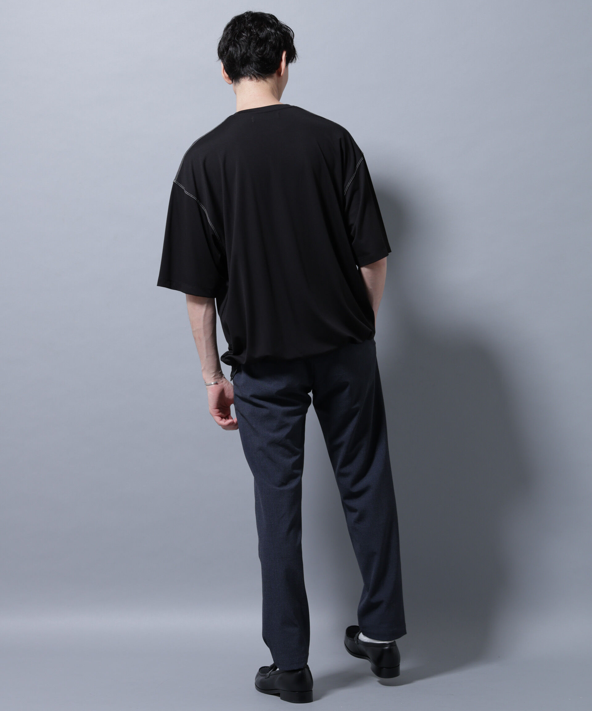 nano･universe「サイドリブストレッチイージーパンツ」|チノ|