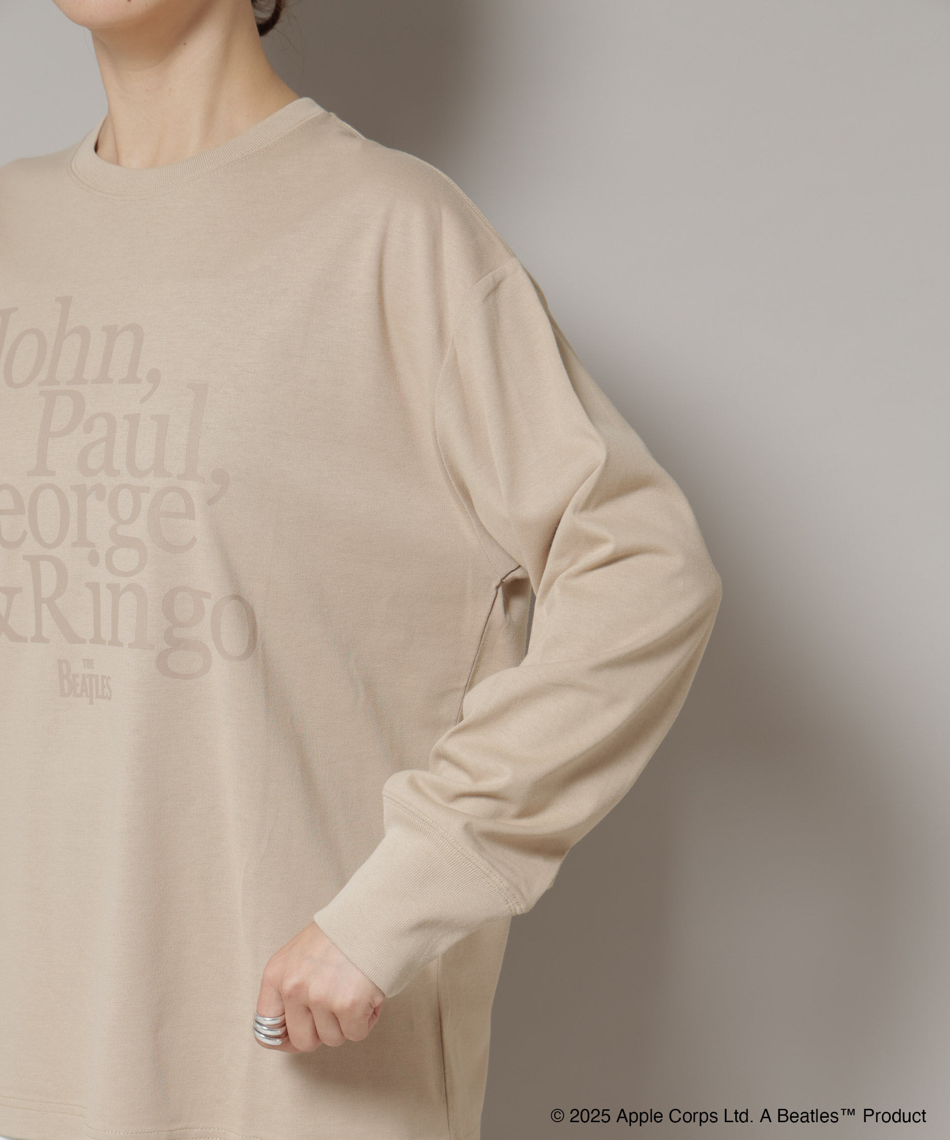 nano･universe「GOOD ROCK SPEED&times;Anti Soaked(R) 汗染み防止 BEATLES ロンT」|Tシャツ・カットソー|