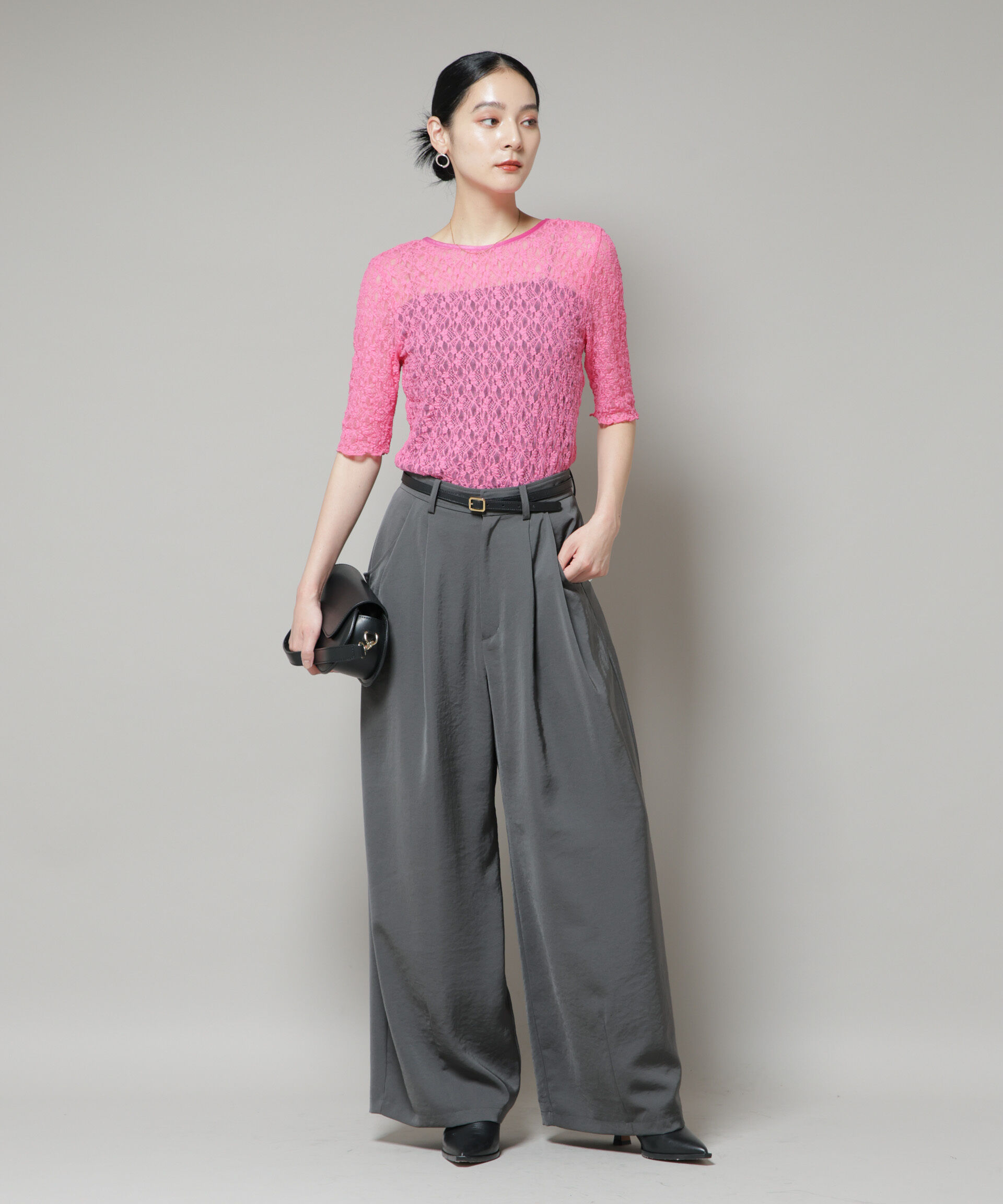 nano･universe「レースバックシャントップス」|Tシャツ・カットソー|