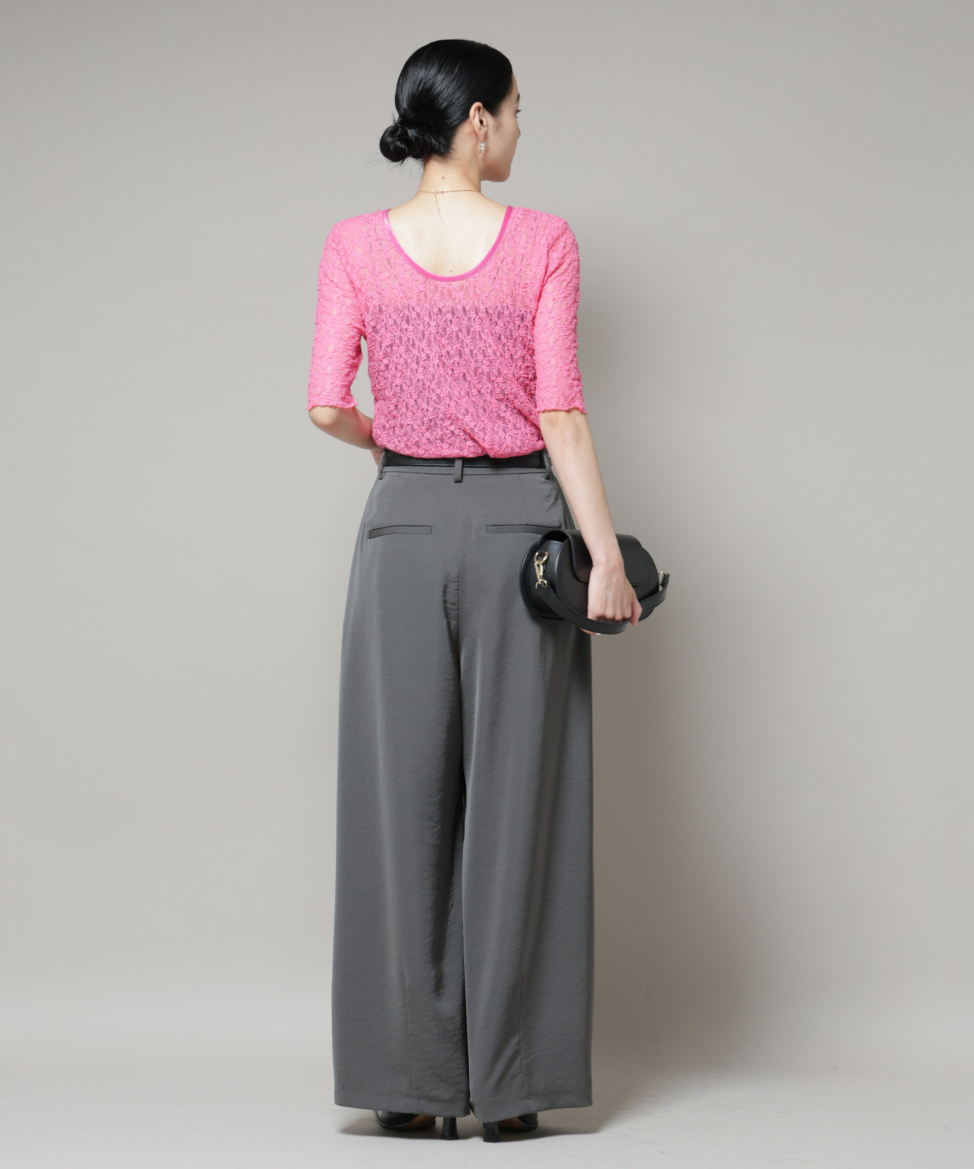 nano･universe「レースバックシャントップス」|Tシャツ・カットソー|