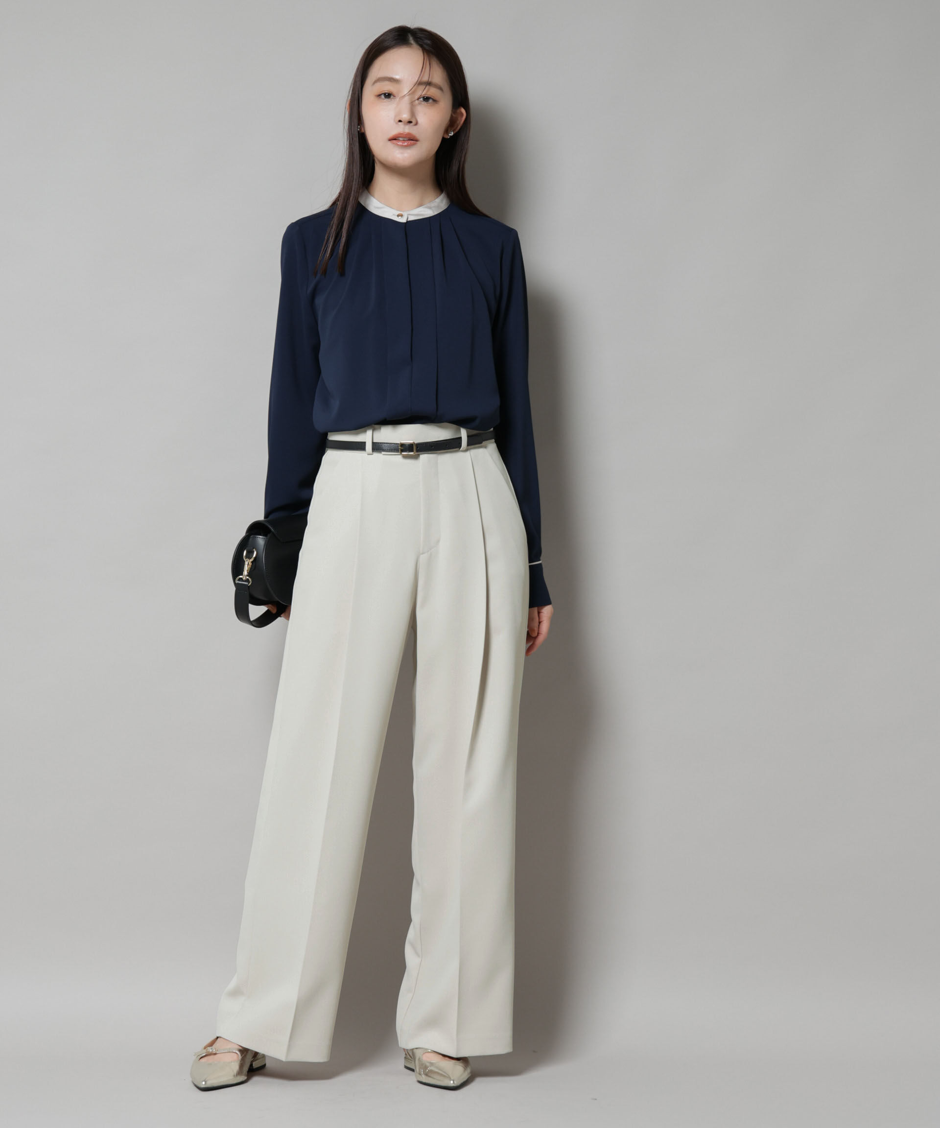 nano･universe「ツイルワイドスラックス」|チノ|