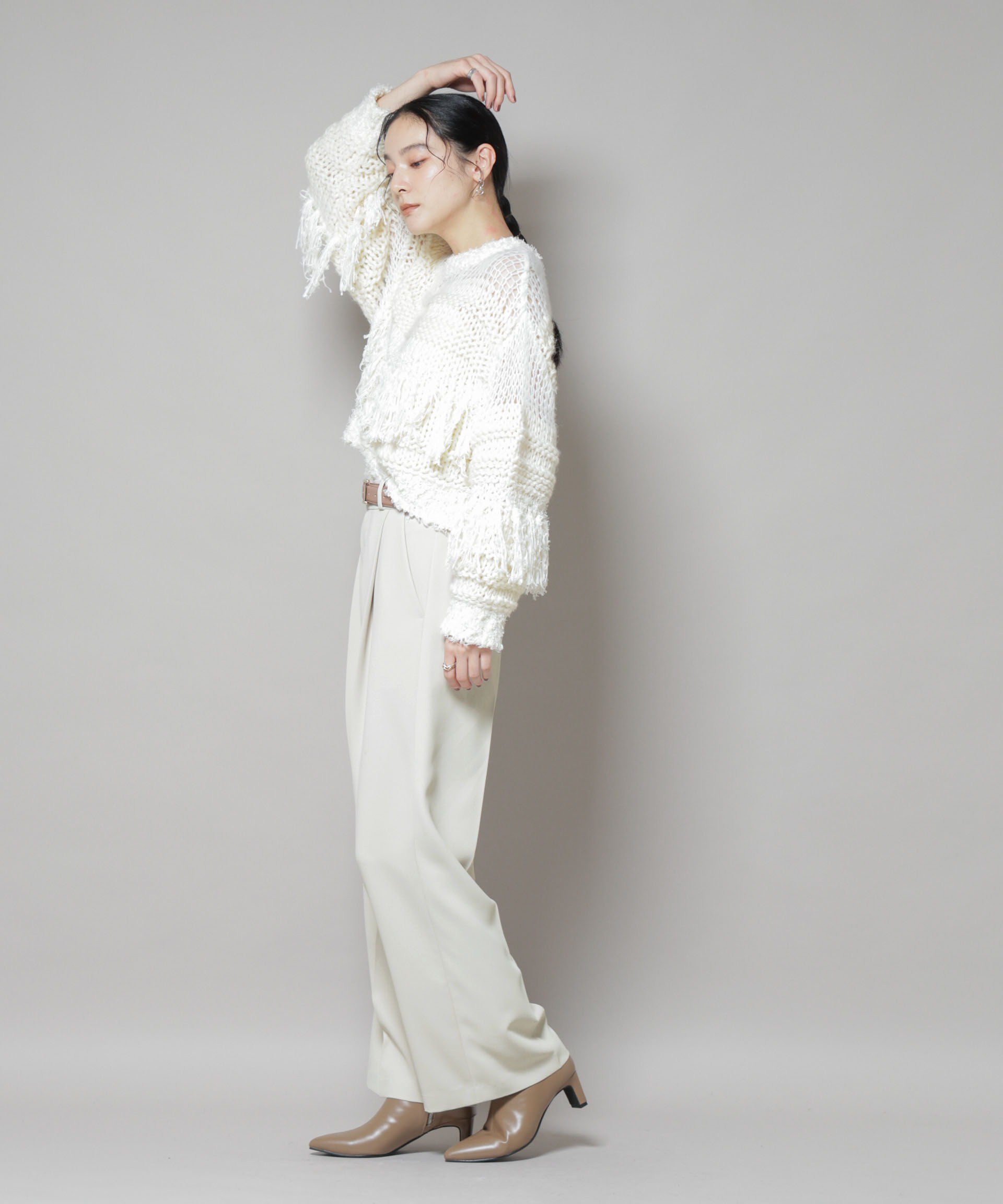 nano･universe「ツイルワイドスラックス」|チノ|