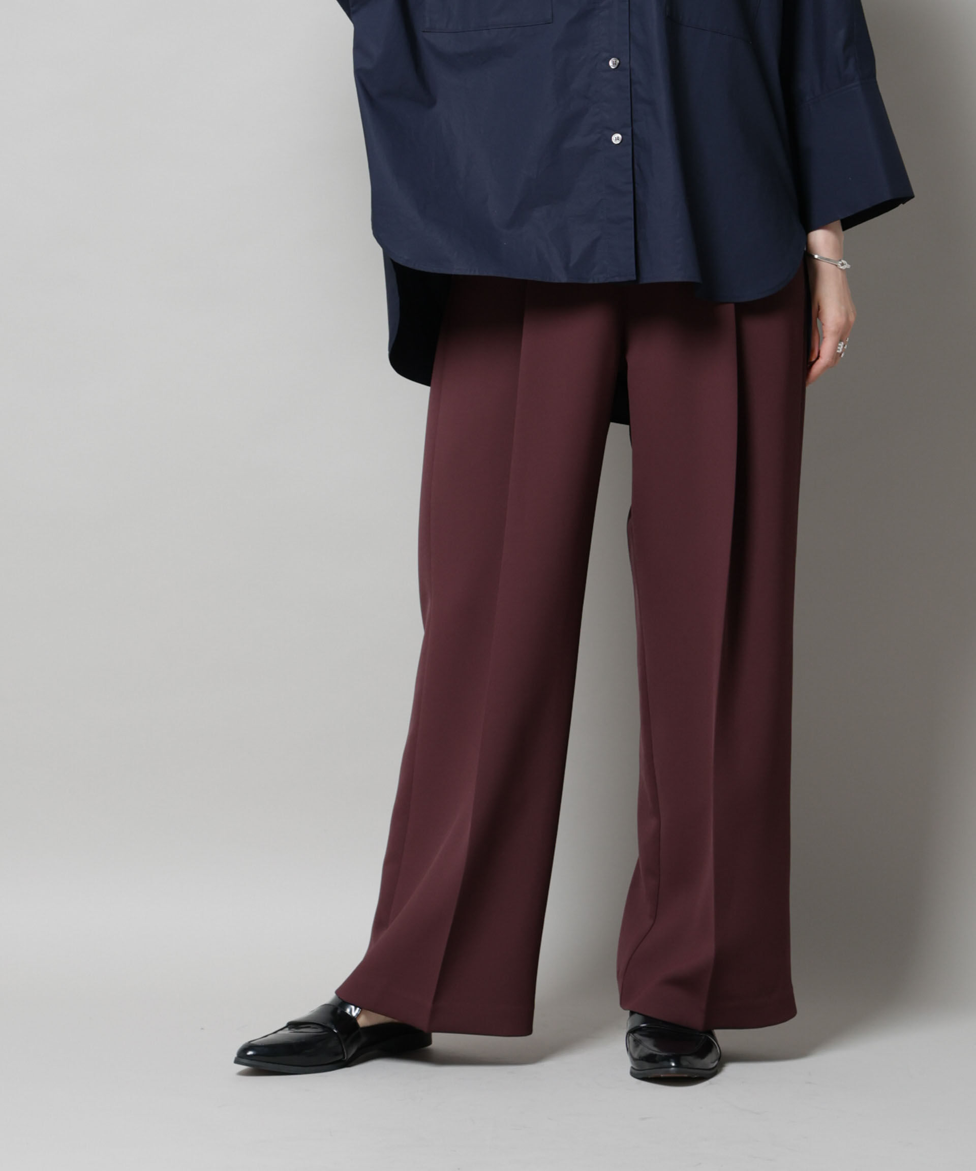 nano･universe「ツイルワイドスラックス」|チノ|