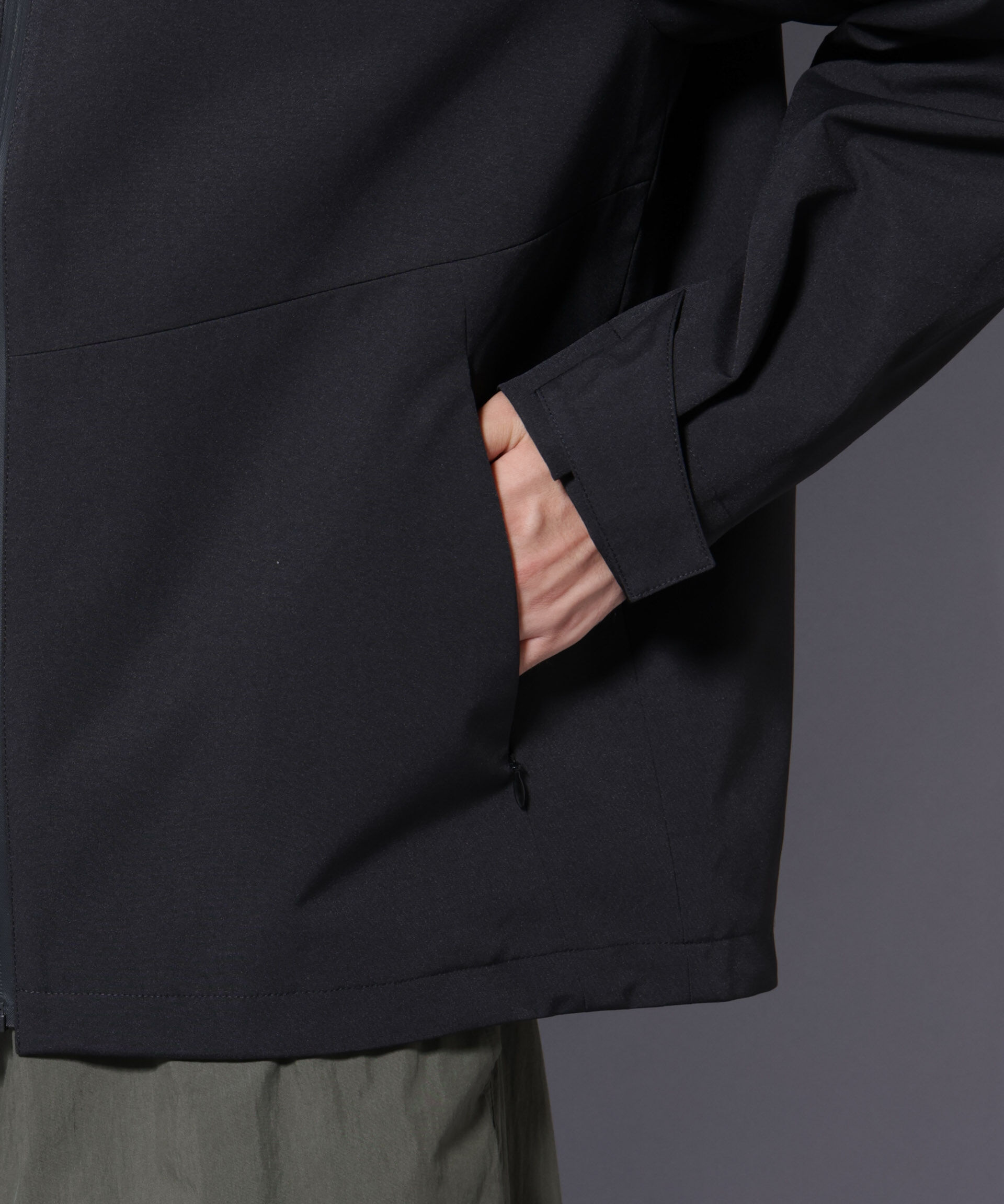 nano･universe「3レイヤーフーディブルゾン」|ブルゾン・スタジャン|