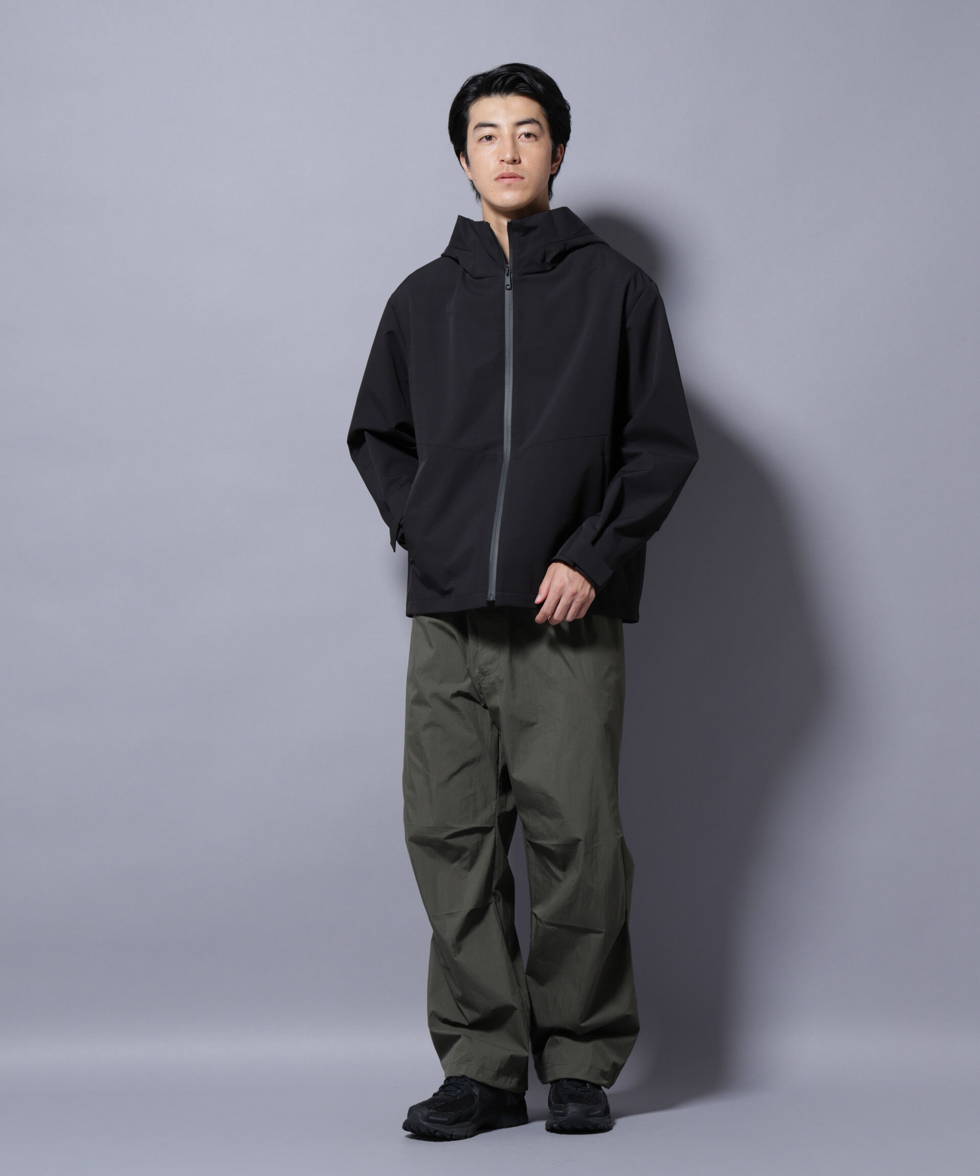 nano･universe「3レイヤーフーディブルゾン」|ブルゾン・スタジャン|