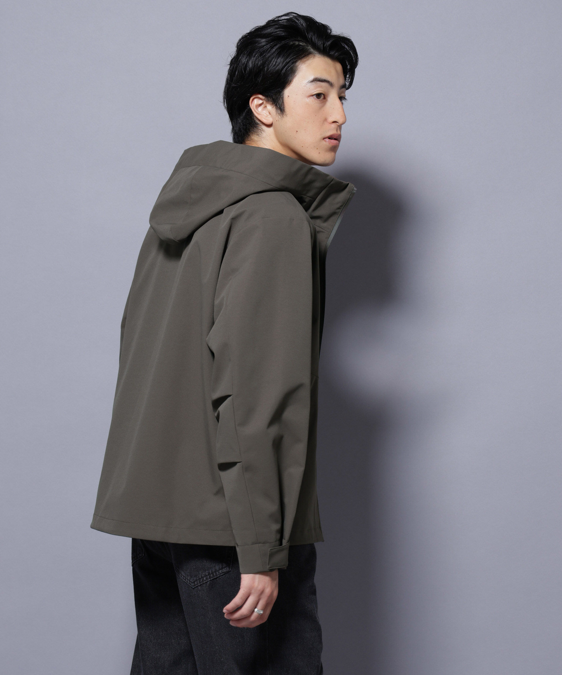 nano･universe「3レイヤーフーディブルゾン」|ブルゾン・スタジャン|