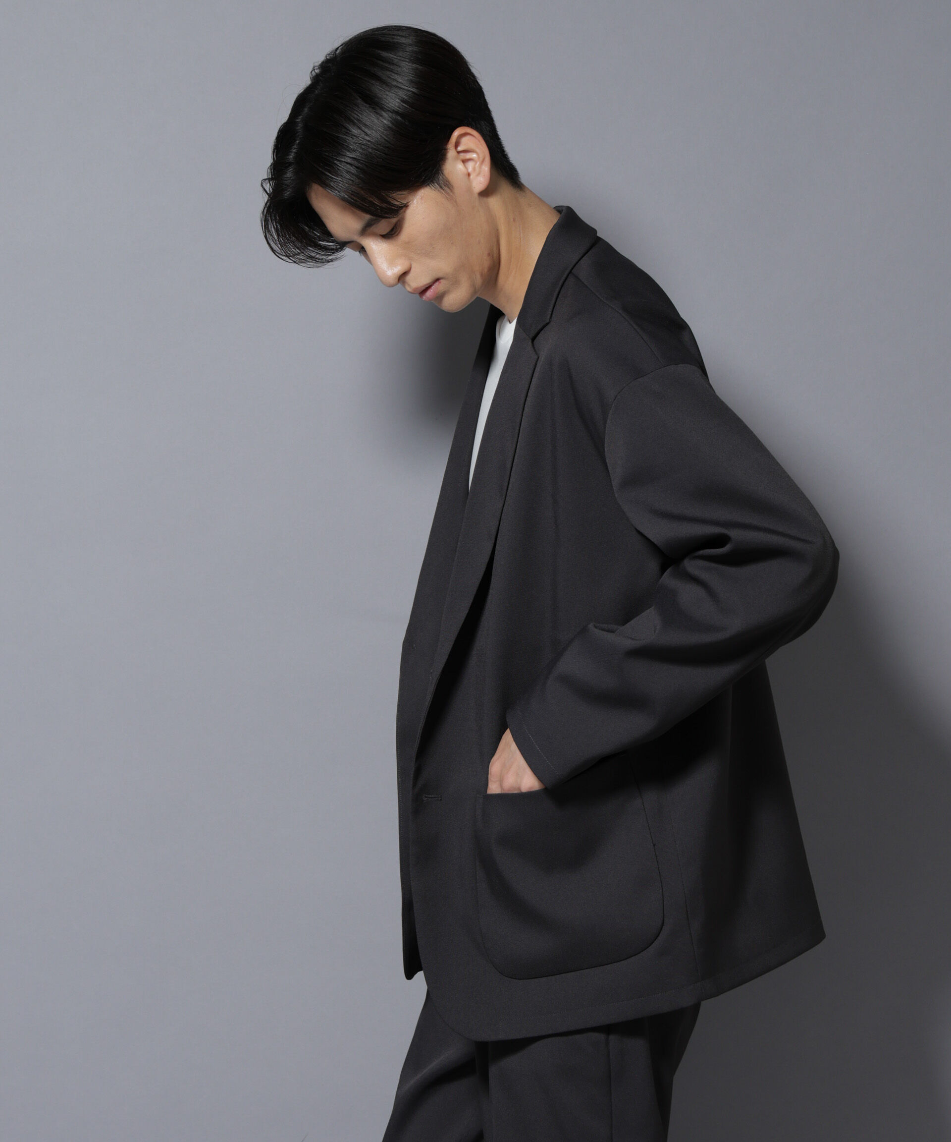 nano･universe「リラックスドロップジャケット(セットアップ可)」|テーラードジャケット|スミクロ1