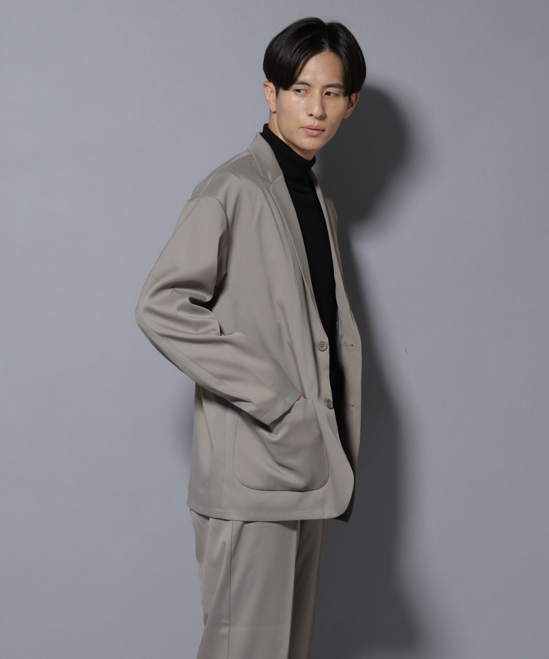 nano･universe「リラックスドロップジャケット(セットアップ可)」|テーラードジャケット|