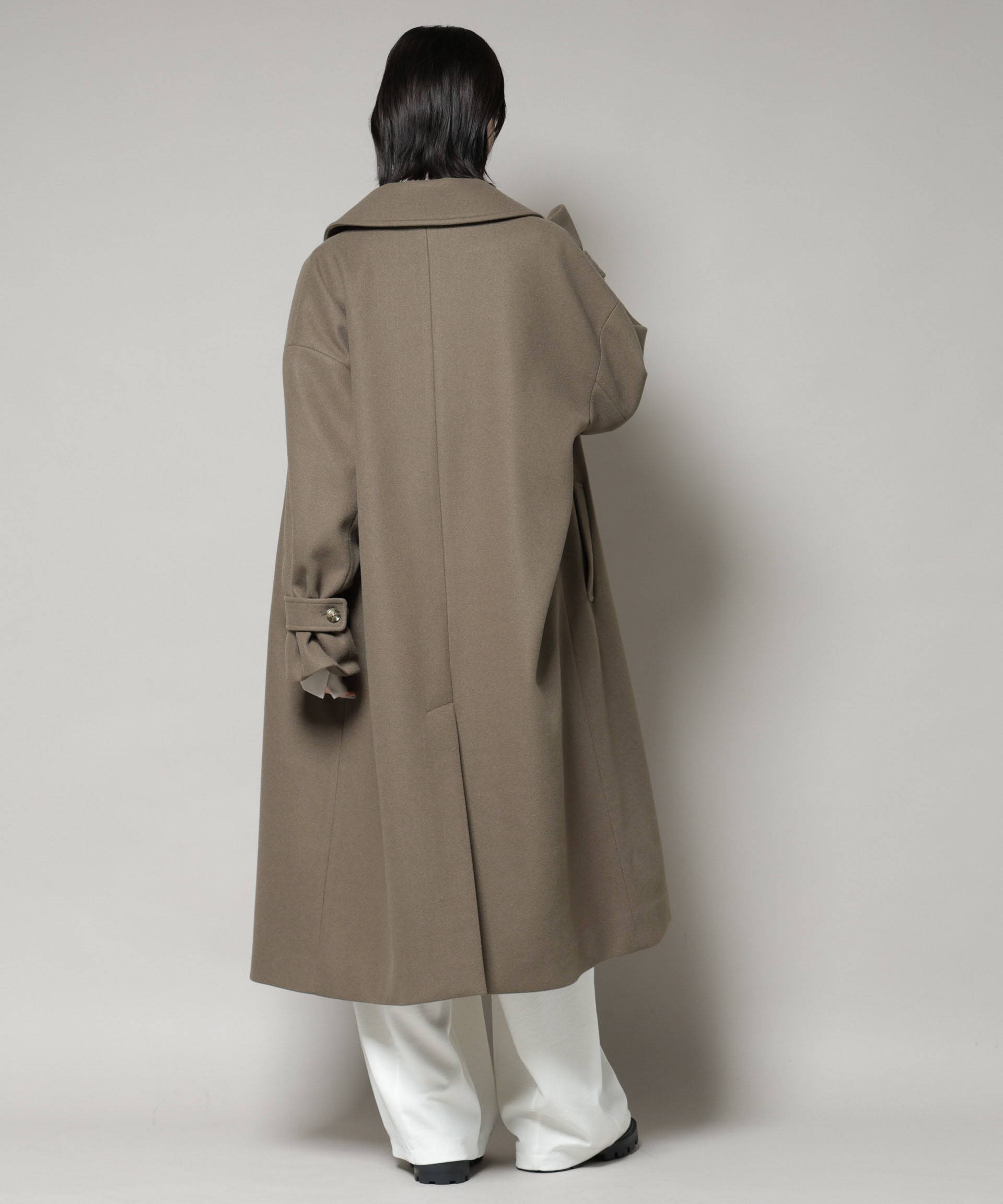 nano･universe「メルトンジャージーステンカラーコート」|その他|