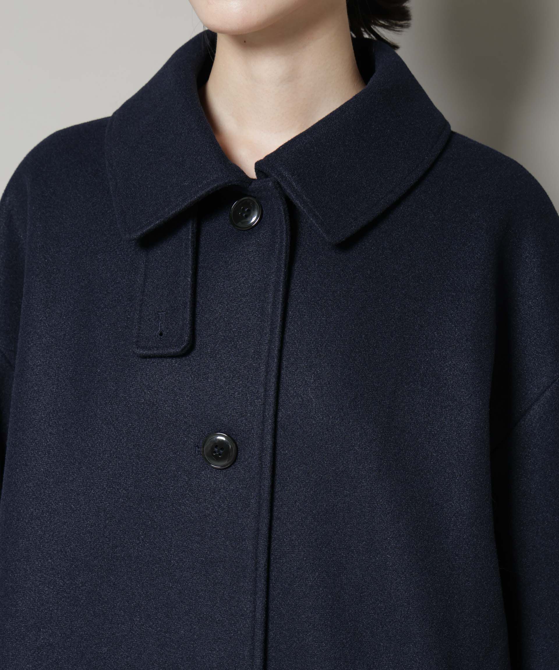 nano･universe「メルトンジャージーステンカラーコート」|その他|