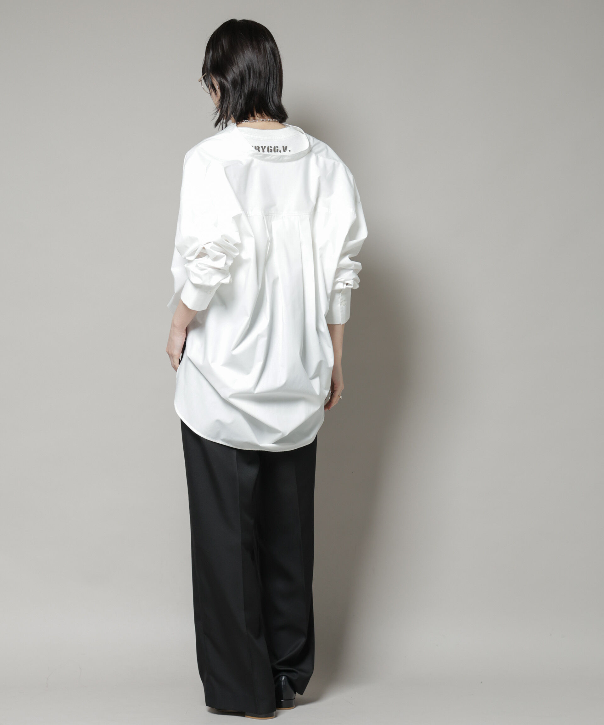 nano･universe「スタンドカラーシャツ」|シャツ・ブラウス|