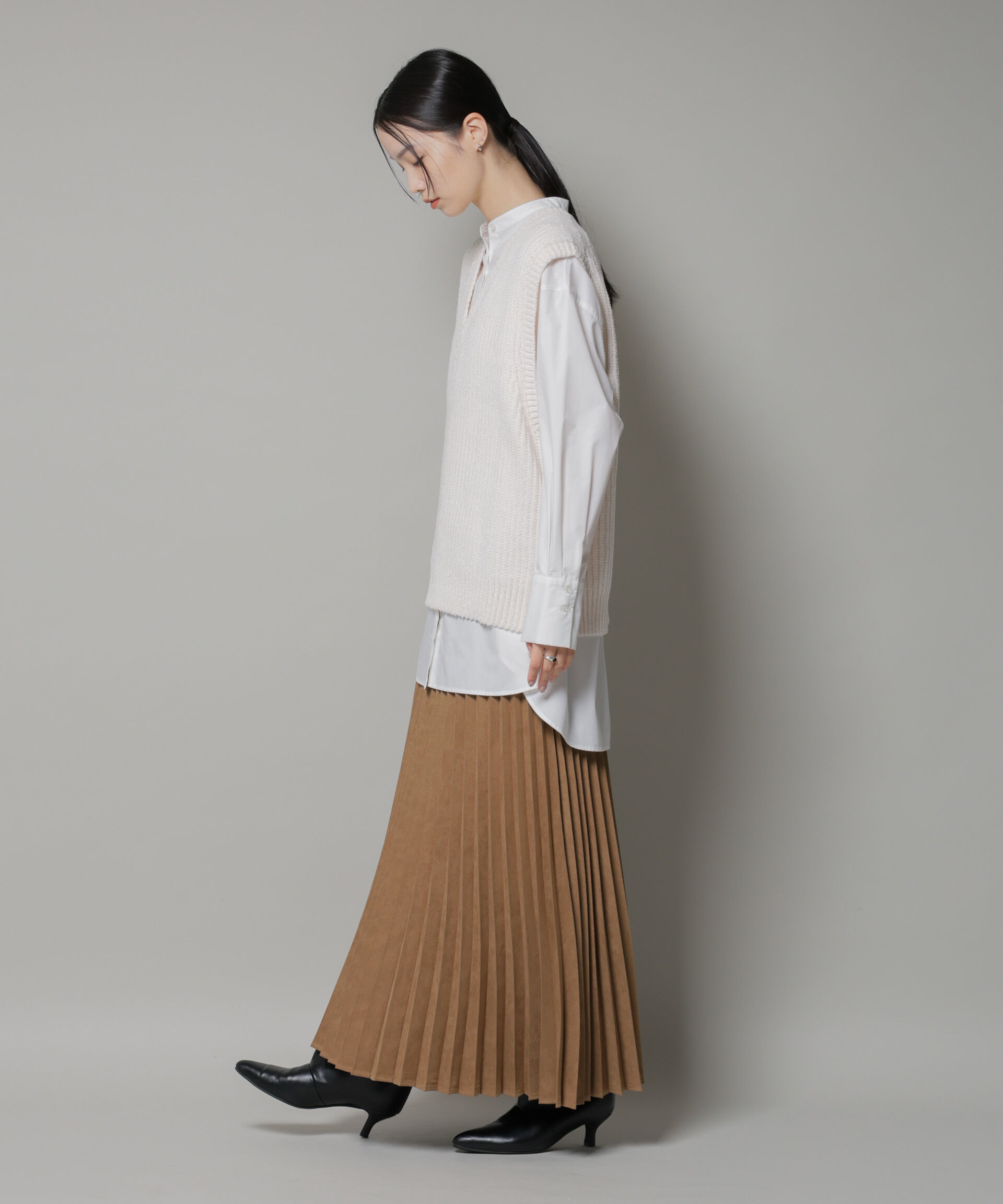 nano･universe「スタンドカラーシャツ」|シャツ・ブラウス|